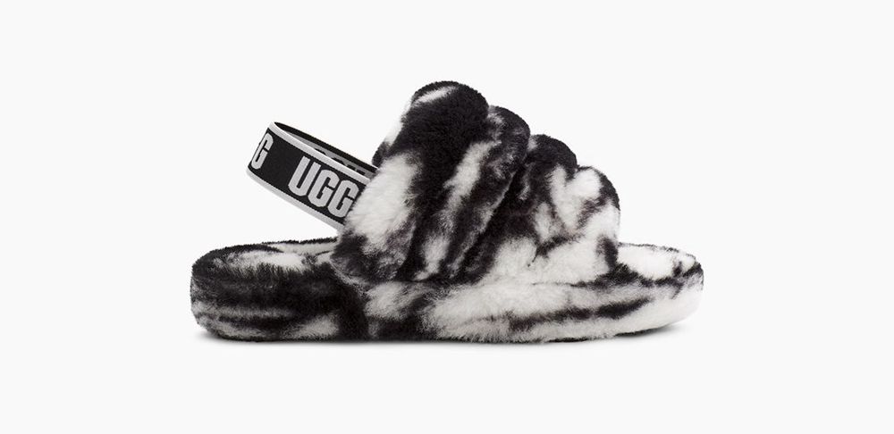 Ugg Slides Canada - Ugg Kids' Fluff Yeah Marble Black